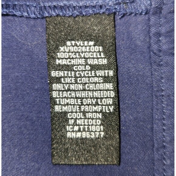 Sanctuary Anthropologie Large Moto Vest Front Zip Asymmetrical Navy Blue NWT - Picture 9 of 10